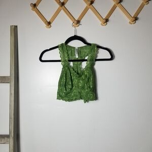 NWOT ZENANA OUTFITTERS WOMEN'S GREEN LACE BRALETTE SIZE LARGE